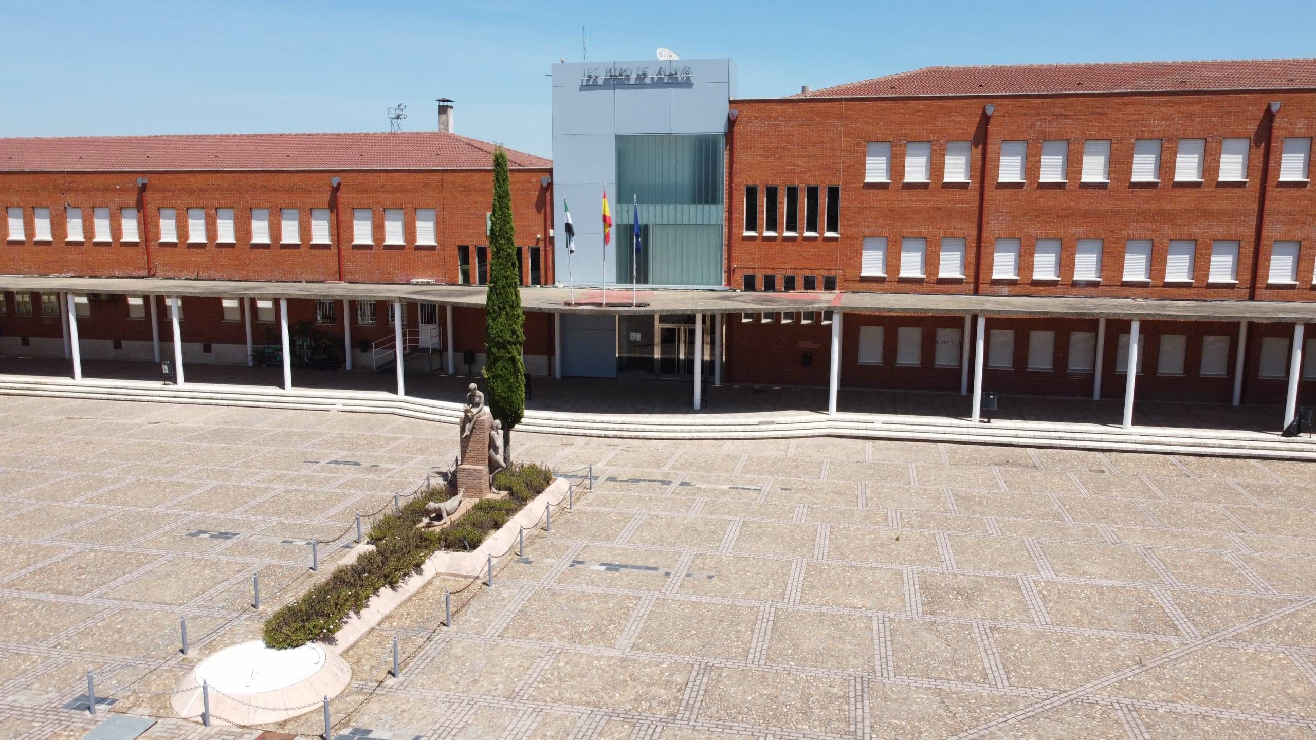 Vista aérea del IES Pedro de Valdivia